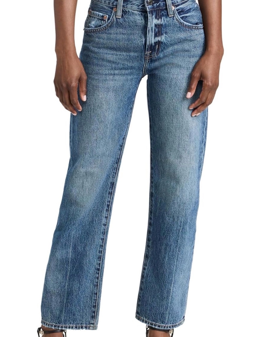 Pistola Lexi Mid Rise, Signature Bowed Straight Jeans in Artisan wash - Picture 10 of 11